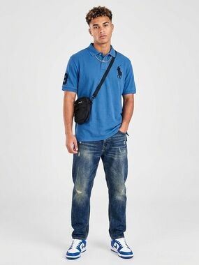 Polo by Ralph Lauren Big Pony Polo Shirt Blue 100% Cotton Sz XXL Men's